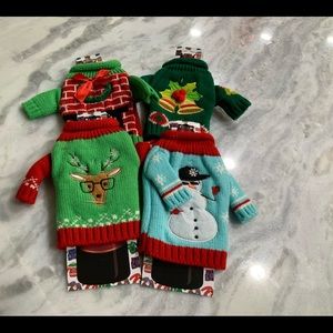 Holiday Gifts Knitted Bottle Sweater 4 Pack
